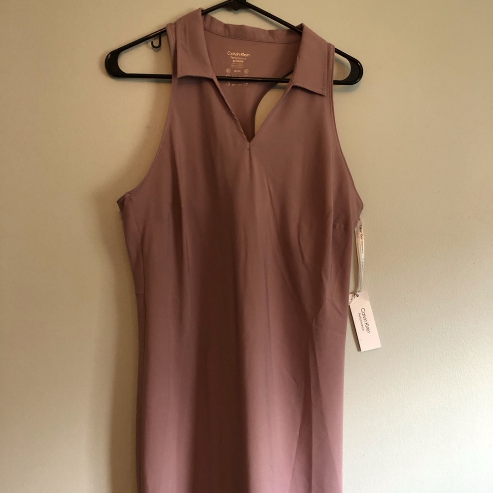 NWT Calvin Klein Performance SPF 30+ golf dress with built in bra, size XL